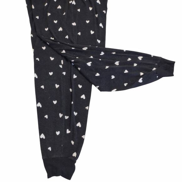 HONEYDEW 2pc Pajama Set Black White Short Sleeve Scoop Neck Elasticized Pants XL - Picture 5 of 7